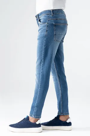 SKINNY LEG DENIM  JEANS MID BLUE