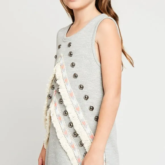 Sleeveless Tunic Sweater Dress - Big Girls