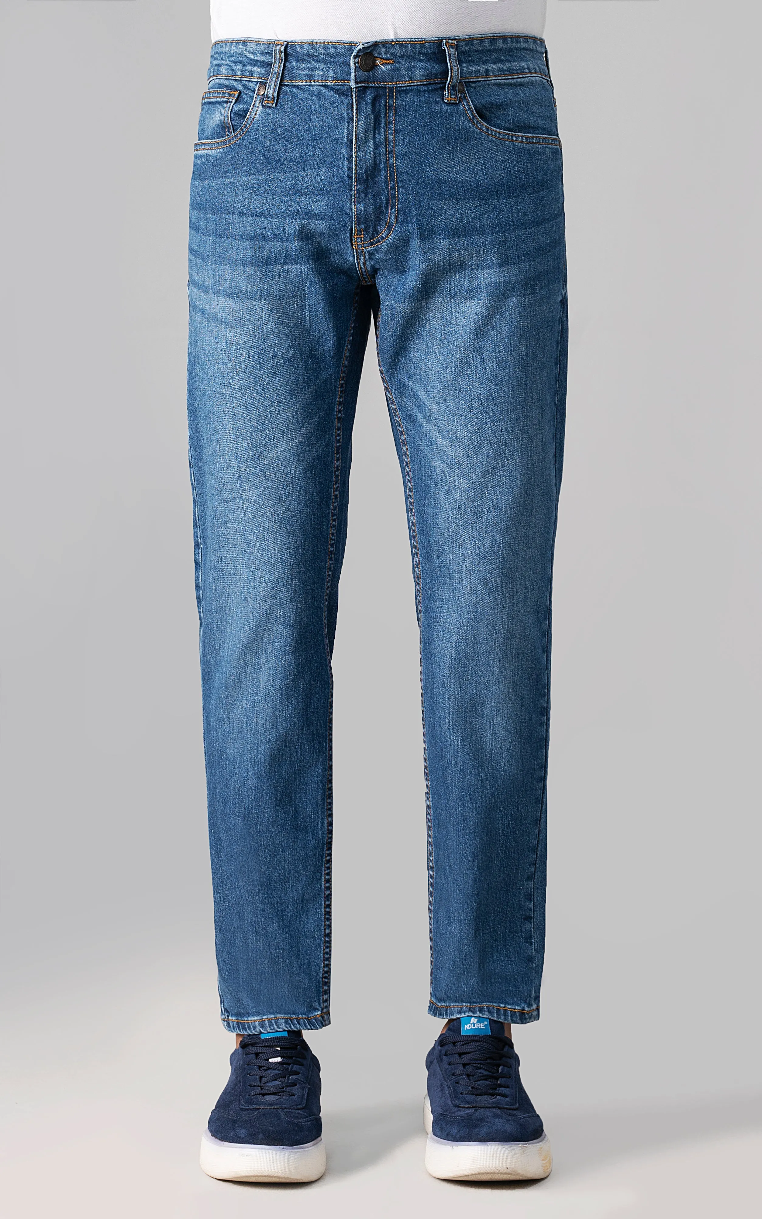 STRAIGHT FIT JEAN MID BLUE