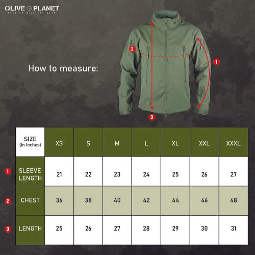 Tactical Softshell Military Jacket with Shoulder Flaps - Black