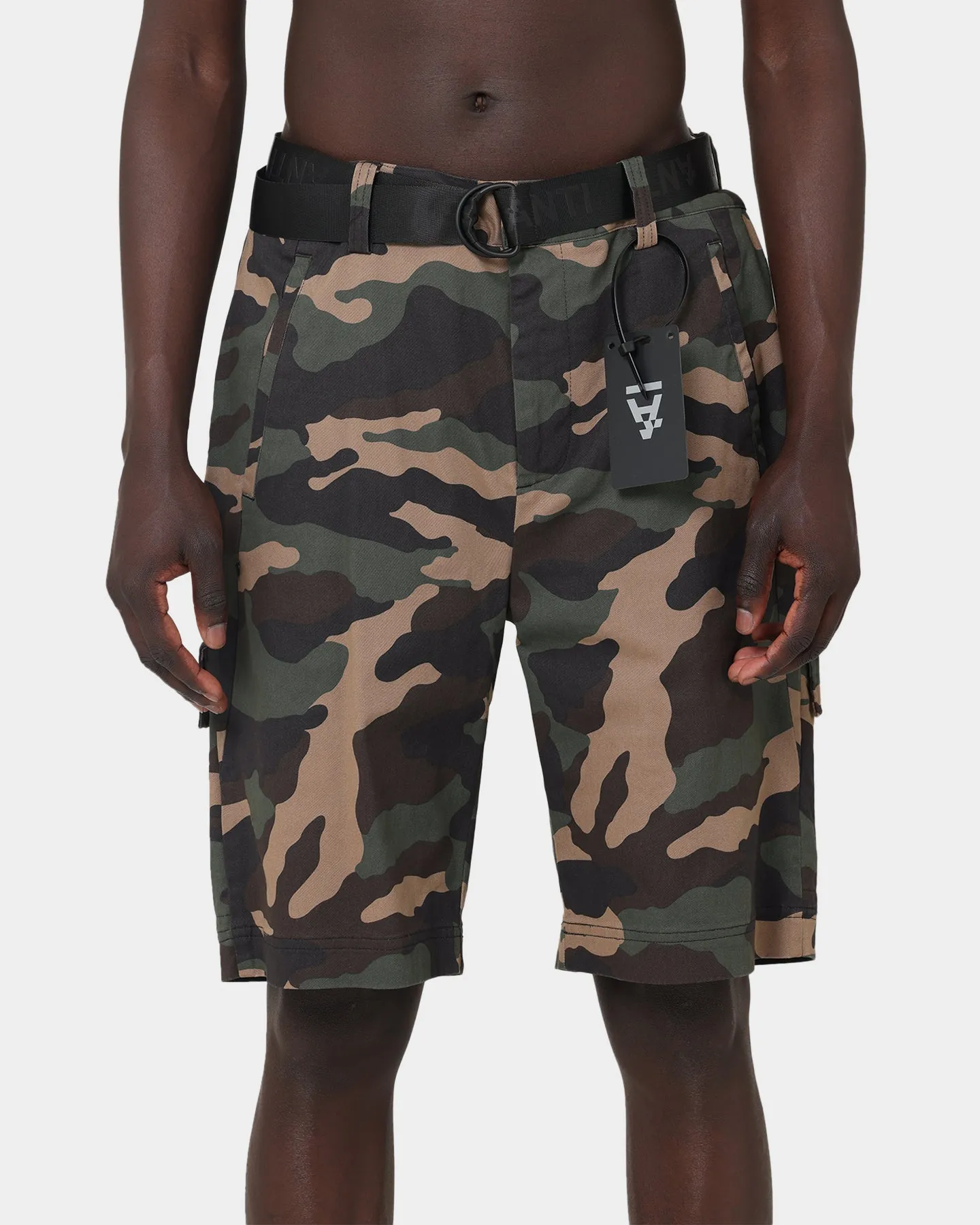 The Anti Order Schoolyard Cargo Shorts Woodland Camo