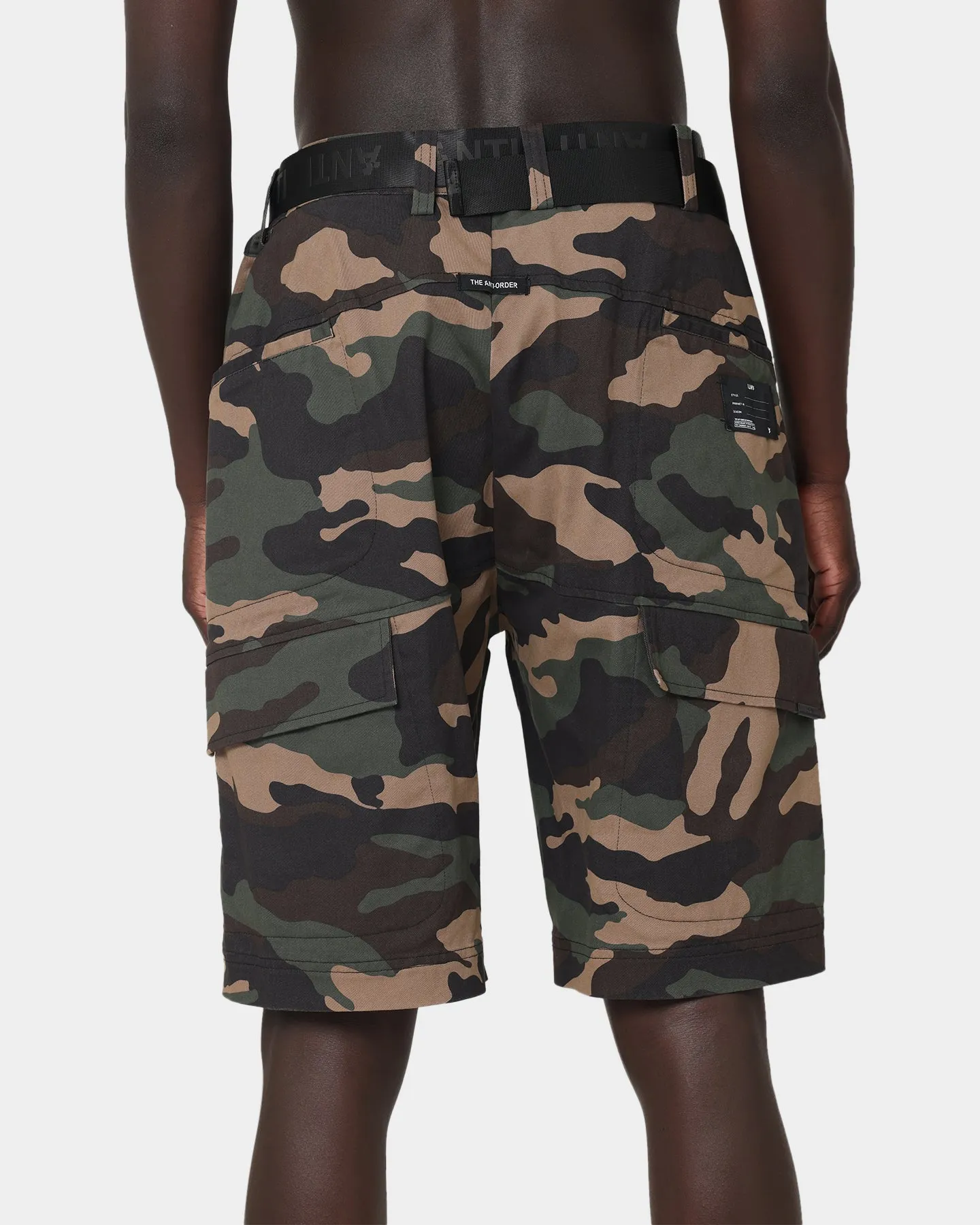 The Anti Order Schoolyard Cargo Shorts Woodland Camo