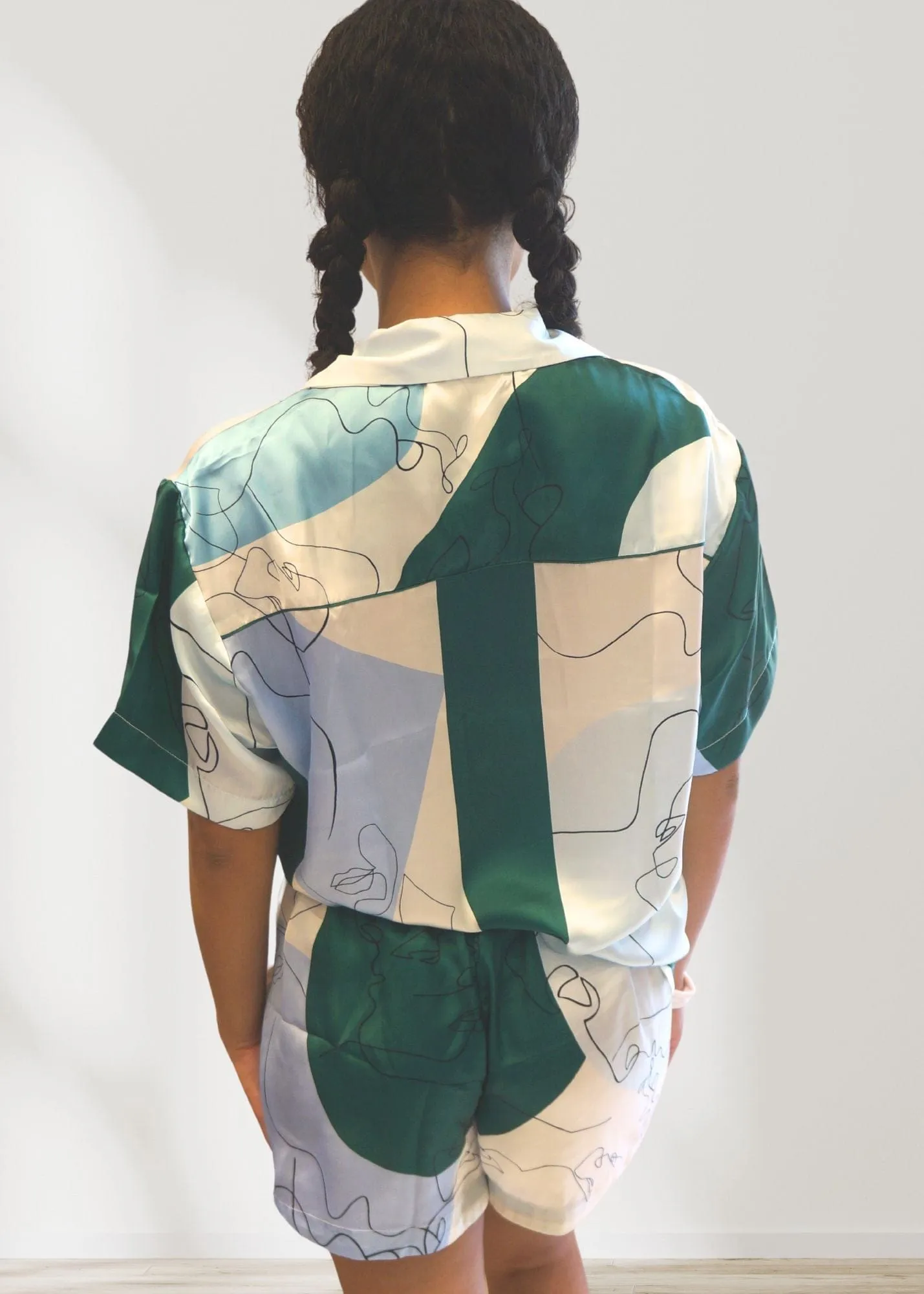 The Neon Star Co-ords - Shirt & Shorts Set - Fashionart