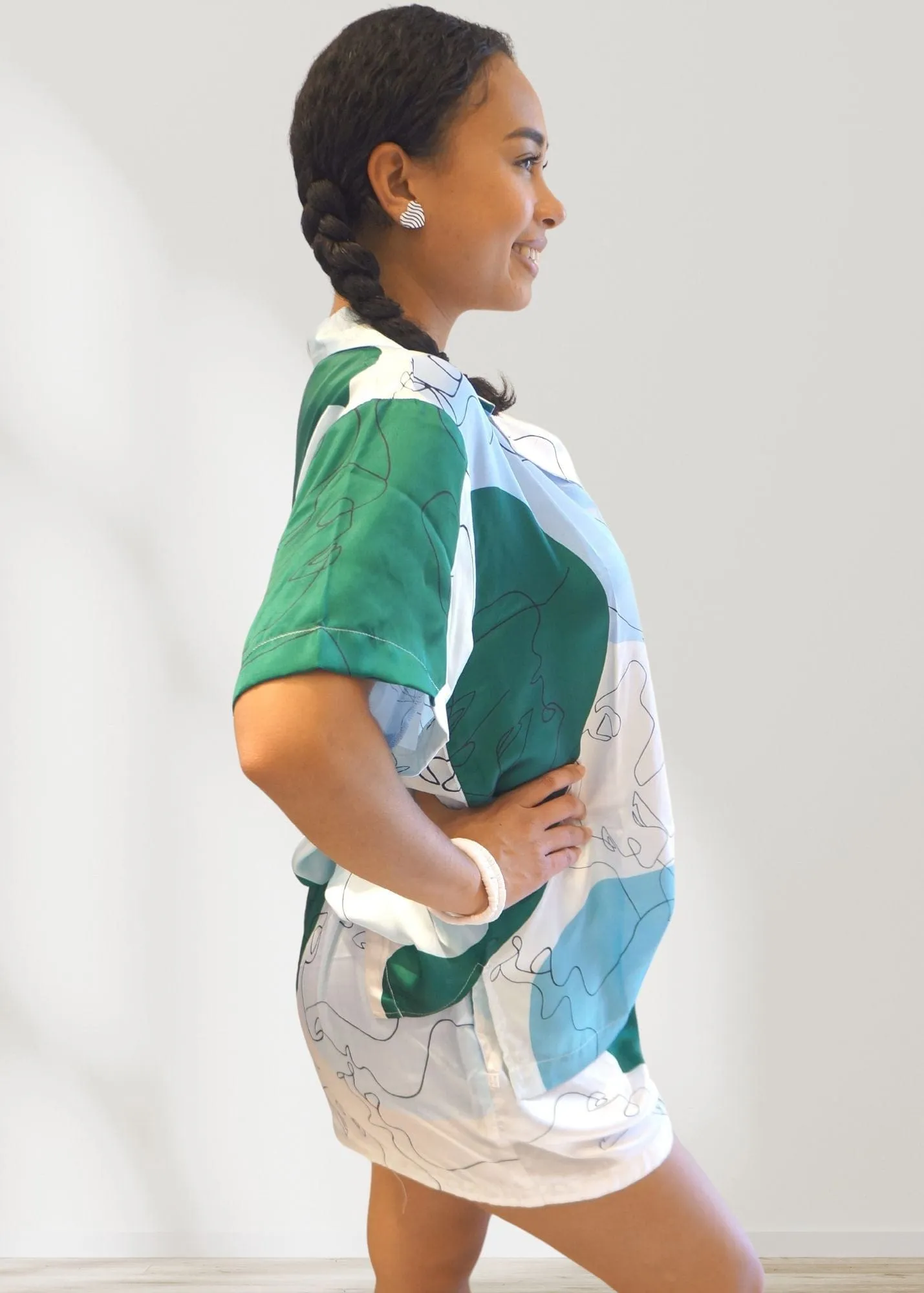 The Neon Star Co-ords - Shirt & Shorts Set - Fashionart