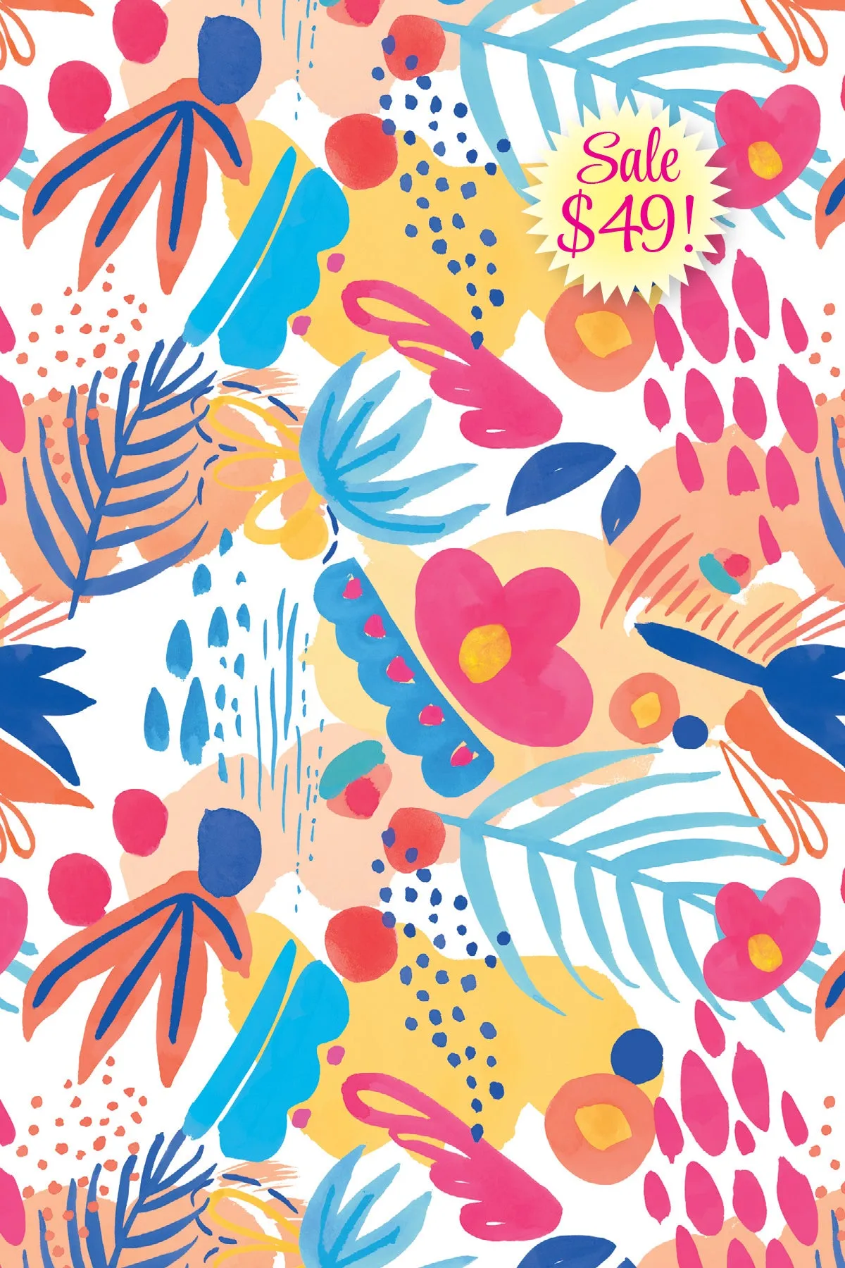 Three Quarter Sleeve Print Polo | Fiesta 67B