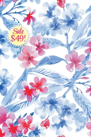Three Quarter Sleeve Print Polo | Flower Show 66C