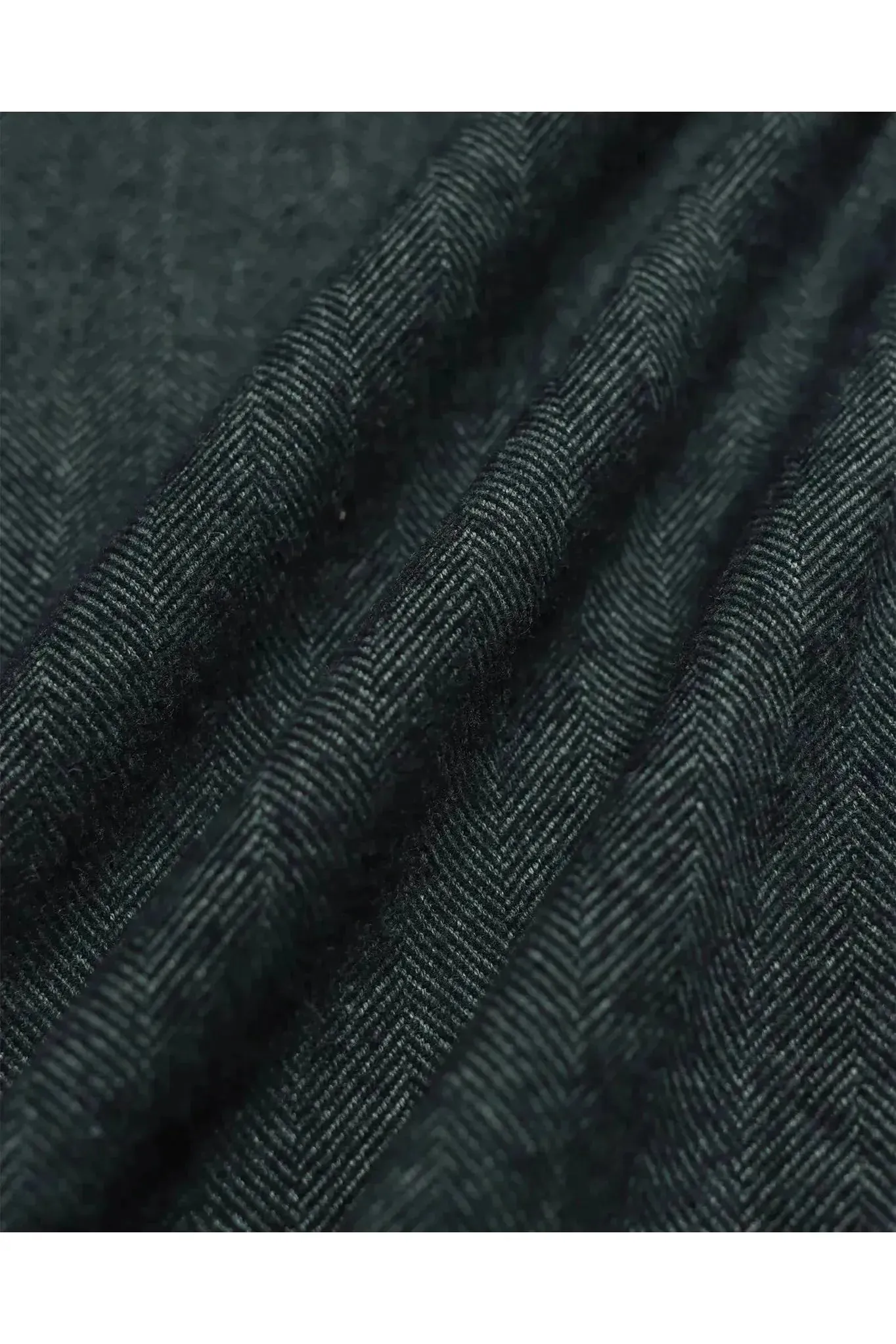 Two Pocket Shirt - Forest Green Herringbone