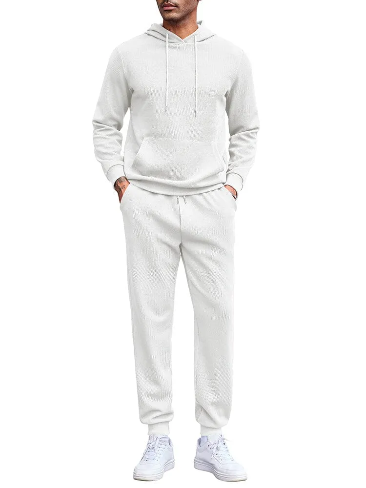 Waffle 2-Piece Hoodie Jogging Set (US Only)