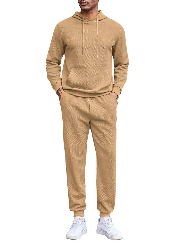 Waffle 2-Piece Hoodie Jogging Set (US Only)
