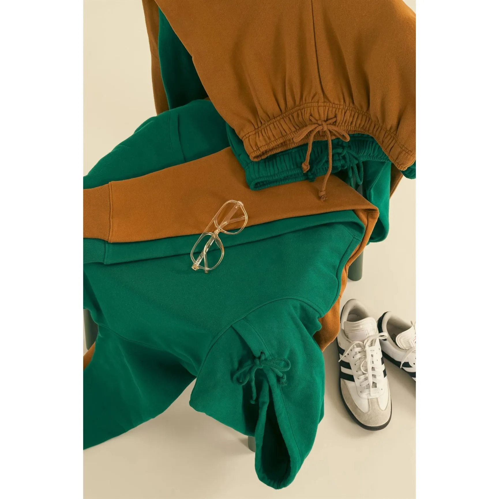 Weekend Chiller Drop Shoulder Oversized Hoodie - Green