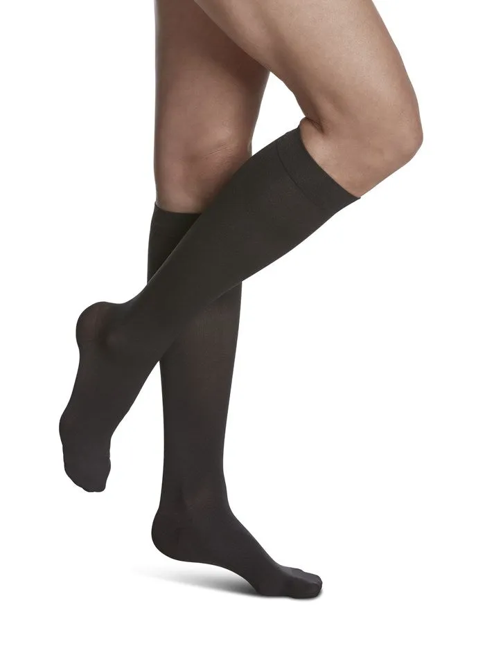 Womens Soft Opaque Knee High 15-20mmHg