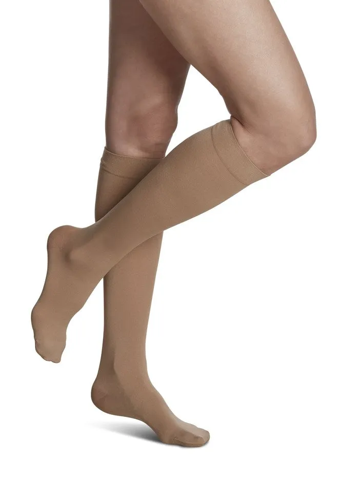 Womens Soft Opaque Knee High 15-20mmHg